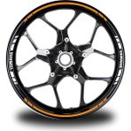 Motiker Yamaha Yazılı Kısa Yazısız Uzun Dış Şerit 16'lı Çift Renk Jant Sticker Modeli - Renkli - Tek Ebat