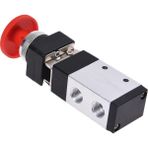 Motion Pnömatik 1/4" Mekanik Kontrollü Valf 3/2 Mantar Kalmalı (Çevirmeli Reset) - Mantar Kalmalı Çevirmeli Reset
