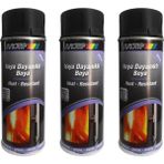 Motip 3 Adet 690°C Isıya Dayanıklı Siyah Boya 400 Ml. Made In Germany Yüksek Kapatıcılık ve Kolay Uygulama