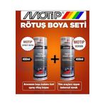 Motip DB197 Opsiden Siyah Sprey Rötuş Boya Seti, 400 ml Boya + 500 ml Vernik, Mercedes Ile Uyumlu