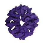 Motique Accessories 12'li Paket Düz Saç Tokası Scrunchies - Mor