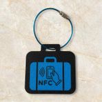 Motiva Akıllı Nfc Bavul Etiketi – Çelik Halka ile (Kırmızı, Mavi, Beyaz)