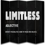 Motivasyon Temalı Özel Tasarım Paravan Room Divider 180 x 200 cm