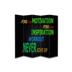 Motivasyon Temalı Özel Tasarım Paravan Room Divider PRV1098, 180 x 180