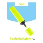 Motivasyon Yayınları Sarı Fosforlu Kalem