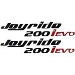 Moto Express Sym Joyride 200I Evo 3D Pleksi Sele Altı Kapak Grenajı Amblemi Logosu Yazısı - Tek Ebat - Siyah - Kırmızı