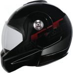 Moto Prime Beon- Çene Açılır Vizörlü Kask [B702] [siyah-Beyaz-Kırmızı] [l] - 1