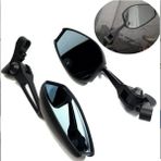 Motoanl Motosiklet Alüminyum Dikiz Aynası Unıversal Model Kristal Mavi Cam Motor Aynası