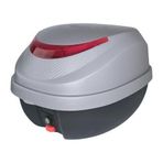 Motoanl Motosiklet Arka Çanta 32 Litre Carbon Desen Sırt Dayama Pedi Motor Çanta Grey