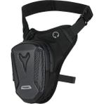 Motoanl Motosiklet Bel Bacak Çantası Sert Kabuk Model Motor Bacak Çanta Leg Bag - Standart - Siyah