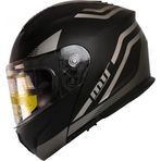 Motoanl Motosiklet Çene Açılır Kask Güneş Vizörlü Ece 22.06 Sertifikalı New Motor Kaskı V2 WX20 Grey