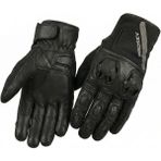 Motoanl Motosiklet Eldiveni Deri Full Koruma %100 Leder Motorcu Eldiven Siyah - XL