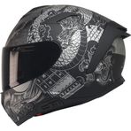 Motoanl Motosiklet Kaskı Full Face Double Güneş Vizörlü ECE 22.06R Motor Kask Goldy Grey