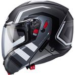 Motoanl Motosiklet Kaskı Horus X Gri-Siyah Motor Çene Açılır Kask