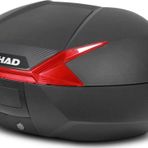 Motoanl Motosiklet Kurye Arka Top Case Çanta Kırmızı Reflektör Kilitli Shad Motor Çantası Bagaj Hacim 47 Lt