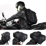 MOTOANL Motosiklet Lüx Sırt Çantası,Arka ve Yan Çanta Olma Özellikli Waterproof Motor Touring Çanta 20 litre