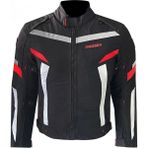 Motoanl Motosiklet Montu 4 Mevsim Full Koruma Özel Oxford 600-D Kumaş Motor Mont Red - 4XL