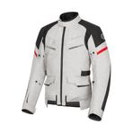 Motoanl Motosiklet Montu 4 Mevsim Long Oxford Kumaş Motor Touring Mont Man Grey