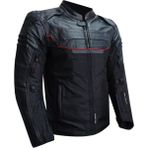 Motoanl Motosiklet Montu 4 Mevsim Maxdura Ve Deri 600-D Kumaş Mont Falcon Leather Siyah - XL