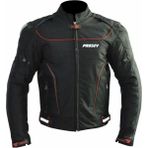 Motoanl Motosiklet Montu 4 Mevsim Maxdura ve Deri Kumaş Hörgüçlü Model Motor Mont Siyah - XS