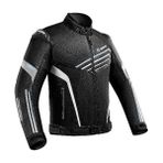 Motoanl Motosiklet Montu Full Korumalı 4 Mevsim Maxdura Kumaş ve Pu Deri Motor Mont Black Edt - 3XL