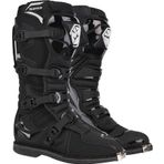 Motoanl Motosiklet Off-Road Motocross Botu Güçlendirilmiş Koruma Uzun Model Deri Cross Prof Bot Siyah