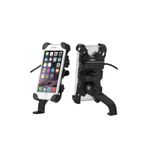 Motoanl Motosiklet Şarjlı Telefon Tutucu Scooter Unıversal Metal Ayna ve Gidon Bağlantı Aparatlı