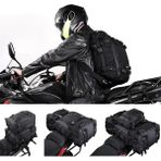 Motoanl Motosiklet Sırt Çantası,arka ve Yan Çanta Olma Özellikli Waterproof Motor Touring Çanta 30 Litre - Standart - Renkli