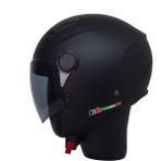 Motoanl Motosiklet ve Bisiklet Yarım Camlı Çocuk Kaskı Ce Abs Material Motor Kaskı Mat Black - Siyah
