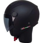 Motoanl Motosiklet ve Bisiklet Yarım Camlı Çocuk Kaskı Ce Abs Material Motor Kaskı Mat Black