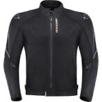 Motoanl Motosiklet Yazlık Mont Tam Fileli Çelik Omuz Korumalı Mesh Motorcu Montu Black - XL - Siyah