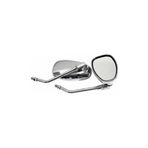 Motoayna Motosiklet Ayna Oval 10 mm Chopper Kuba Mondial Seyhan Asya Arora Çita Scooter/krom/metalik/cub