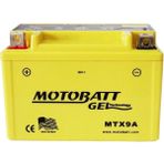 Motobatt 12 Volt 9 Amper Akü MTX9A (Jel 2 Kutup 135 Cca) - Renkli