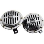 Motobir Motosiklet Korna Takım Hella Tip Nikeıajlı Süper Ton Yüksek Ses 430Hz-320Hz 12V