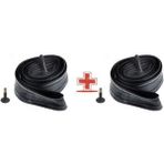 Motobisikletim 2'li Paket 24 Jant Bisiklet Iç Lastik [a/v Sibop 33MM] Şamyel 24X1.50-2.125 Butly - Siyah
