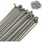Motobisikletim Bisiklet 24 / 26 Jant Teli 2mm x 251 [36 Adet] Çift Kat Jantlar Silver - Krom