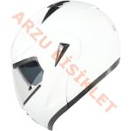 Motobisikletim Vrt - Çene Açılır Vizörlü Kask [MD-808] - XL - Beyaz