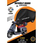 Motobros Arora Mojito Pro S Siyah Su Geçirmez Dayanıklı Motosiklet Brandası (En Kalın) Kumaş Ömürlük Kullanım