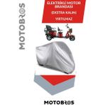 Motobros Elektrikli 3 Tekerli Tekerlekli 3 Kişilik Motor Motosiklet Koruma Brandası 1. Kalite Yırtılmaz.
