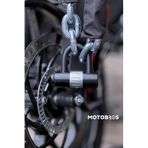 Motobros G-80 Protec Harguard ile uyumlu Galvanizli Bisiklet - Motosiklet 13 Mm Kesilmez Zincir Ve Kilit 1.5 Metre