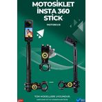 Motobros Insta 360 Çubuk Selfie Stick (GÖRÜNMEZ) One X5 / X4 / X3/ X2 / One R / One X / One Uyumlu
