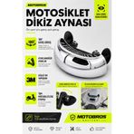 Motobros Motosiklet Ayna Motor Aynası MOTOSİKLET DİKİZ AYNASI 180 DERECE GENİŞ AÇILI (UNIVERSAL)
