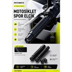 Motobros Motosiklet Barracuda Siyah Spor Elcik Motor Elcik Motor El koruma