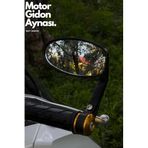 Motobros Motosiklet Gidon Aynası, Geniş Görüş Açılı, Gold