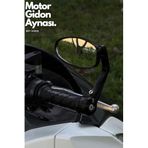 Motobros Motosiklet Gidon Aynası, Geniş Görüş Açılı, Siyah