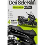 Motobros Motosiklet Koltuk Kılıfı Kymco Downtown X-Town Leatherfit Deri Motosiklet Sele Kılıfı Motor Sele Kılıfı Su Geçirmez
