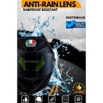 Motobros Motosiklet Motosiklet Kask Vizör Yağmur Kaydırıcı Su Kaydırıcı Lens Geniş Model Garantili
