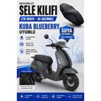 Motobros Motosiklet Sele Kılıfı Kuba Blueberry Uyumlu Su Geçirmez Scooter Motor Koltuk Koruma Kılıfı Koltuk Örtüsü