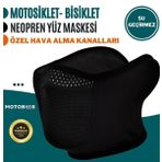 Motobros NS-980 Motosiklet Bisiklet Hava Kanallı Su Geçirmez Orjinal Neopren Maske