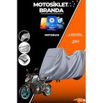 Motobros ThermoGuard-X Motosiklet Brandası, CF Moto 250 NK ile Uyumlu, Su-Toz Geçirmez, Kalın, Gri